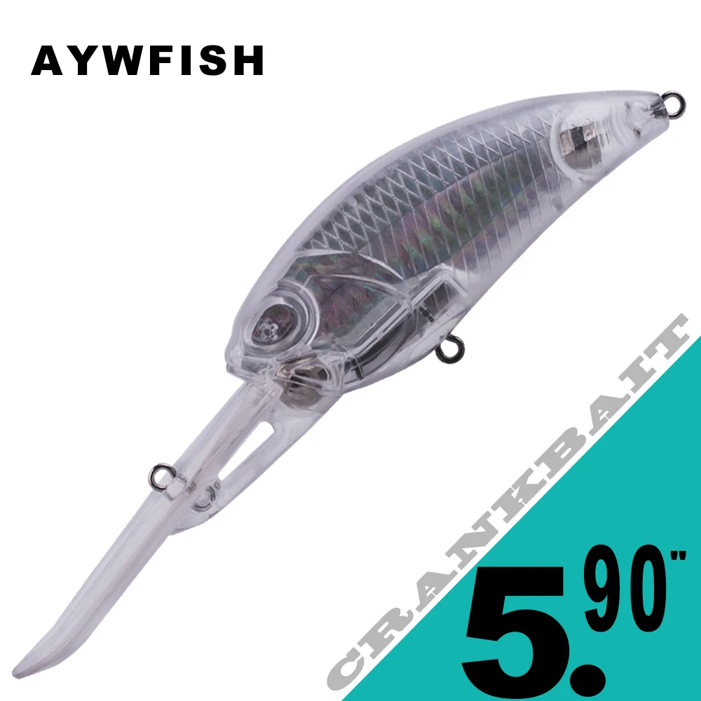 AYWFISH 3 шт., 5 шт., 15 см, 37 г, Неокрашенная погремушка-кренкбейт для глубокого погружения, приманка для рыбной ловли, воблеры, приманки с свободными глазами
AYWFISH 3 шт., 5 шт., 15 см, 37 г, Неокрашенная погремушка-кренкбейт для глубокого погружения, приманка для рыбной ловли, воблеры, приманки с свободными глазами