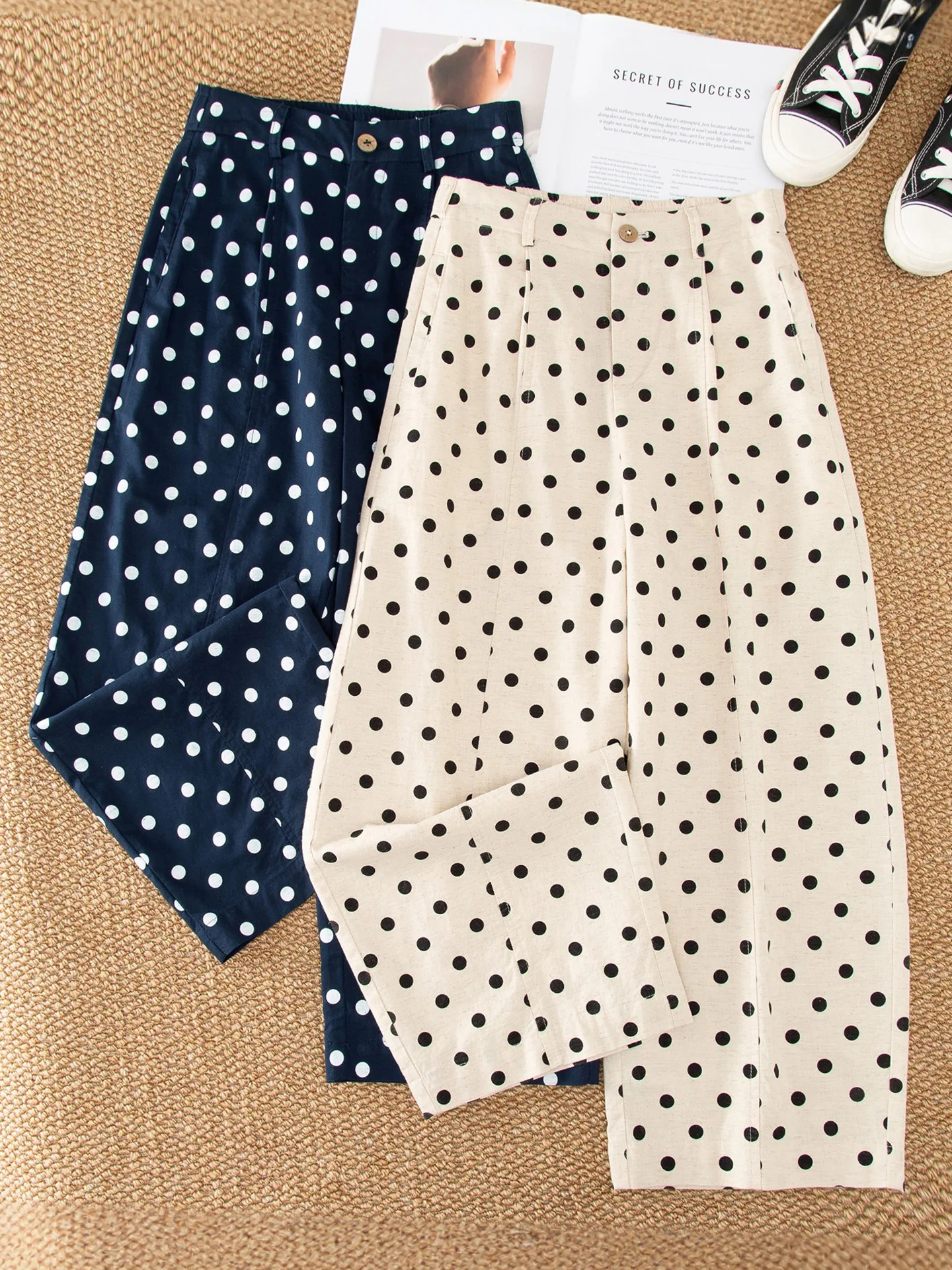 High Waist Wide Leg Knife Pants Women's Summer Thin New Small Size Loose Nine Points Cabbage Pants Silk Linen Casual Style
High Waist Wide Leg Knife Pants Women's Summer Thin New Small Size Loose Nine Points Cabbage Pants Silk Linen Casual Style