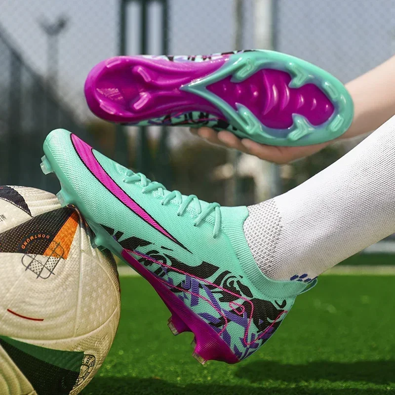 New Men Soccer Shoes Match Original Ultralight Training Futsal Cleats Sneakers Indoor Football Boots Long Spikes Drop Shipping
New Men Soccer Shoes Match Original Ultralight Training Futsal Cleats Sneakers Indoor Football Boots Long Spikes Drop Shipping