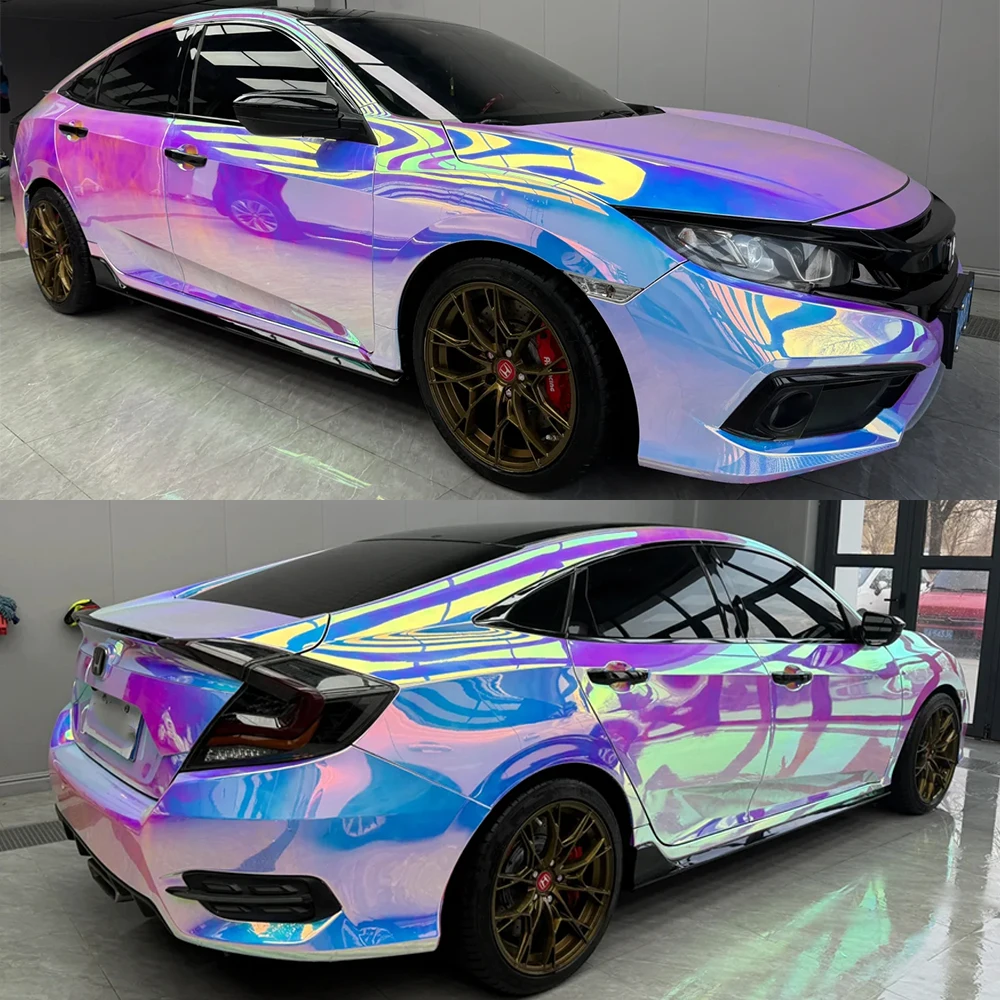 1.35*18m Wrap Iridescent white Holographic Rainbow Chrome Vinyl Car Wrap Film Sticker adhesive Vinyl Car Wrapping Stickers
1.35*18m Wrap Iridescent white Holographic Rainbow Chrome Vinyl Car Wrap Film Sticker adhesive Vinyl Car Wrapping Stickers
