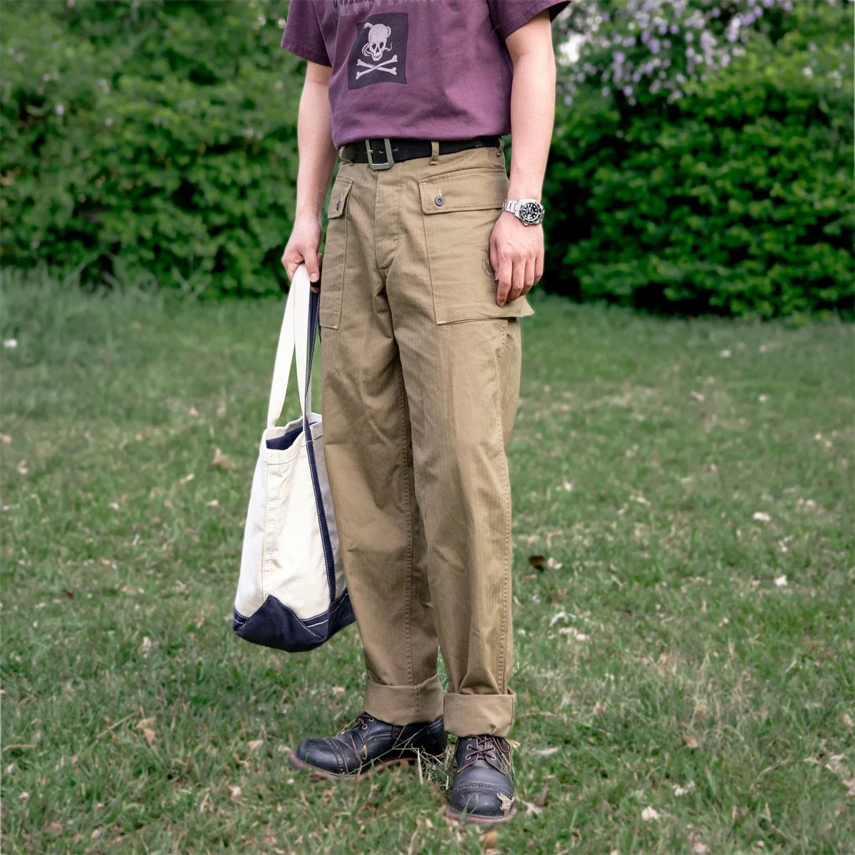 Red Tornado P-44 Utility Pants M-1944 HBT Monkey Trousers Relaxed Fit Khaki Green
Red Tornado P-44 Utility Pants M-1944 HBT Monkey Trousers Relaxed Fit Khaki Green