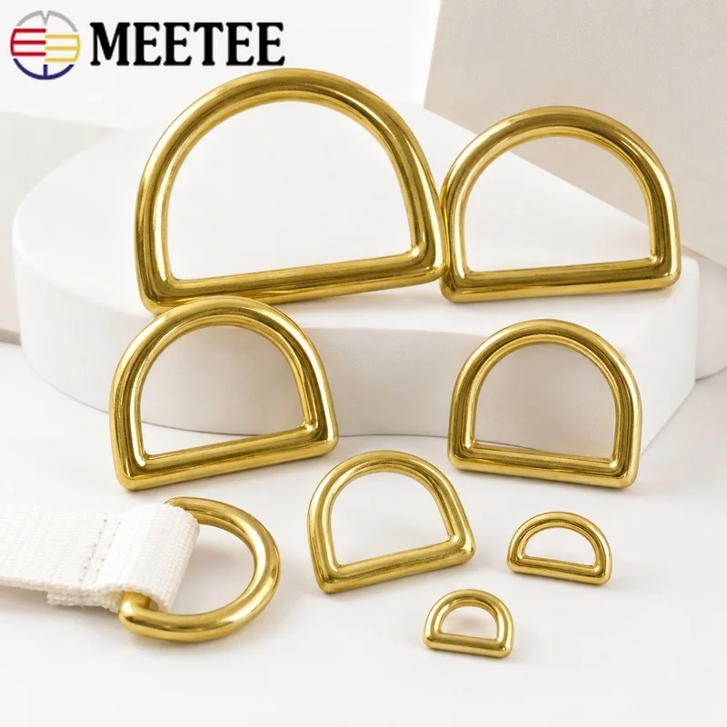 5/10Pcs 13-45mm Solid Brass D Ring Buckle Clasp for Bag Strap Webbing Dog Collar Leather Craft Connector Hardware Accessory Set
5/10Pcs 13-45mm Solid Brass D Ring Buckle Clasp for Bag Strap Webbing Dog Collar Leather Craft Connector Hardware Accessory Set