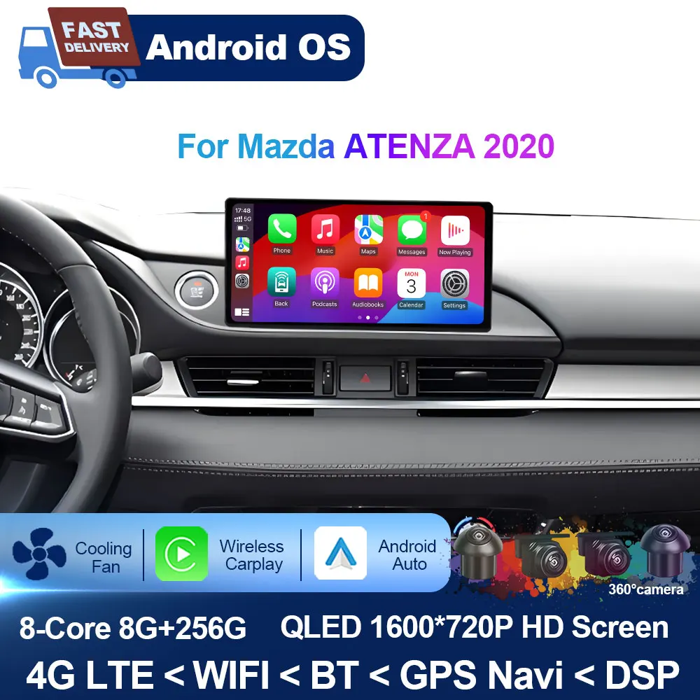 10.33 '' Android OS Car Radio for Mazda ATENZA 2020 Multimedia Stereo Player Android Auto Wireless Carplay WiFi BT Auto Tools
10.33 '' Android OS Car Radio for Mazda ATENZA 2020 Multimedia Stereo Player Android Auto Wireless Carplay WiFi BT Auto Tools