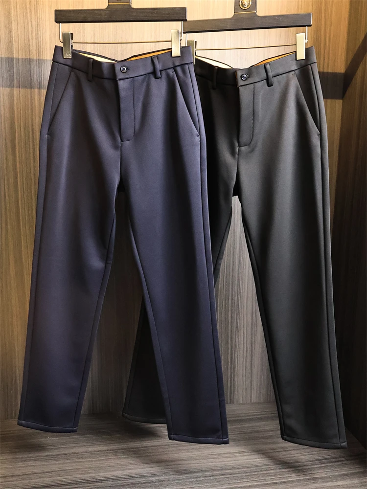 Высококачественные легкие шерстяные шелковые мужские повседневные брюки для бизнеса с прямыми штанинами, осень-зима, цвет, полиэстер, спандекс
Высококачественные легкие шерстяные шелковые мужские повседневные брюки для бизнеса с прямыми штанинами, осень-зима, цвет, полиэстер, спандекс