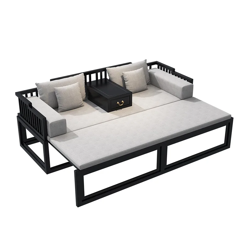 New Chinese-style solid wood Arhat bed, black walnut living room, small apartment, simple homestay zen bed
New Chinese-style solid wood Arhat bed, black walnut living room, small apartment, simple homestay zen bed
