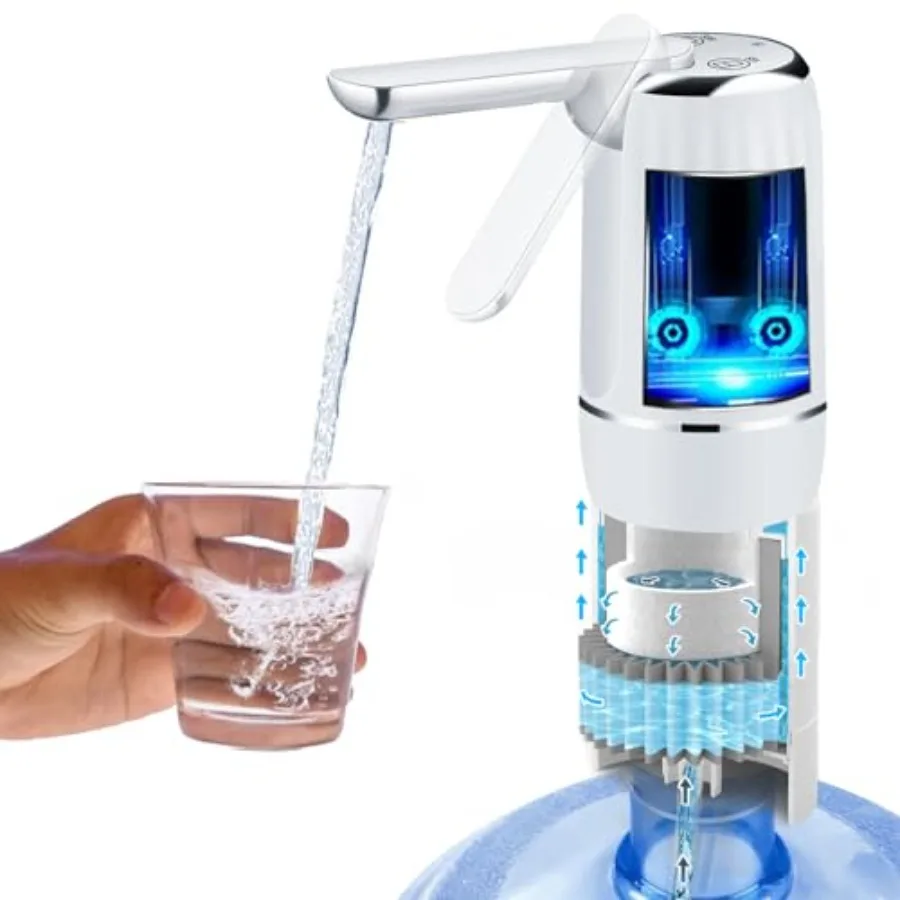 Gallon Bottle Electric Pump Filter - Portable Water Dispenser for Camping Outdoors Home and Office 5 Gallon Water jug Dispenser
Gallon Bottle Electric Pump Filter - Portable Water Dispenser for Camping Outdoors Home and Office 5 Gallon Water jug Dispenser