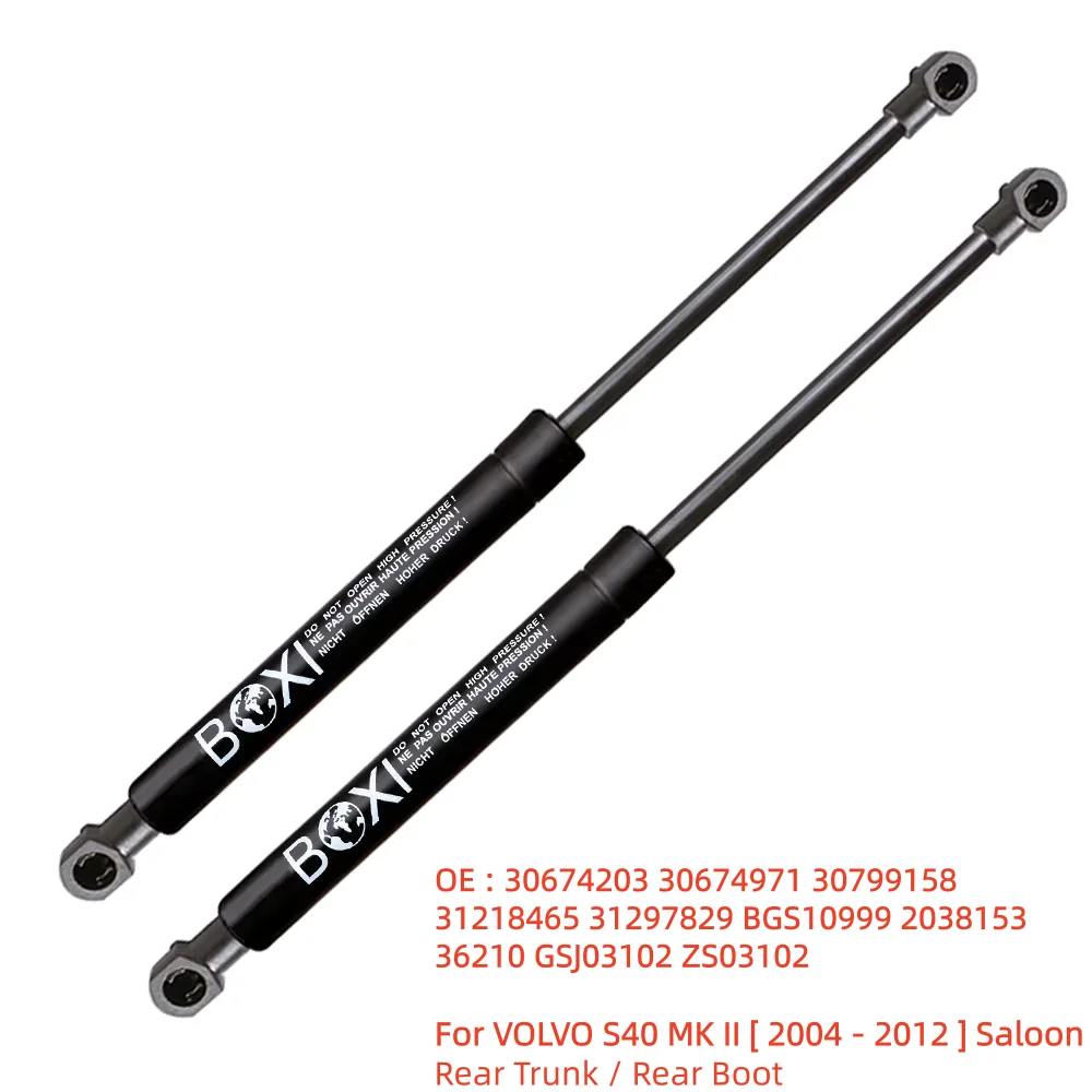 BOXI 2Pcs Rear Boot Shock Gas Spring Lift Support For VOLVO S40 MK II 2004 - 2012 Saloon 30674203 30674971 Lift Struts
BOXI 2Pcs Rear Boot Shock Gas Spring Lift Support For VOLVO S40 MK II 2004 - 2012 Saloon 30674203 30674971 Lift Struts