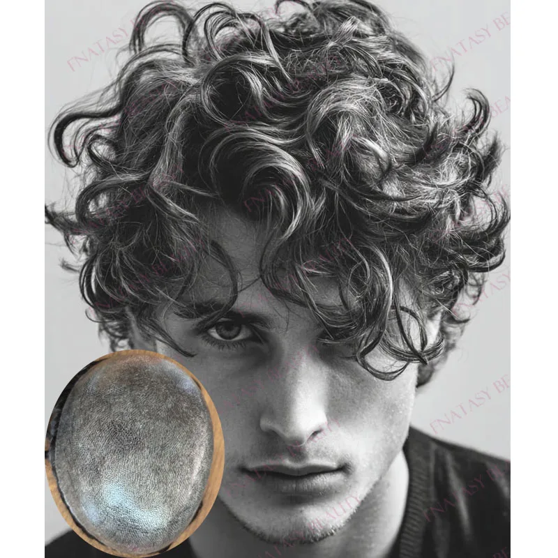 Super Durable 0.12mm Full Injection PU Base European Man's Toupee 28mm Loose Curly Brown Black Grey #4 #1B10 Natural Hair System
Super Durable 0.12mm Full Injection PU Base European Man's Toupee 28mm Loose Curly Brown Black Grey #4 #1B10 Natural Hair System