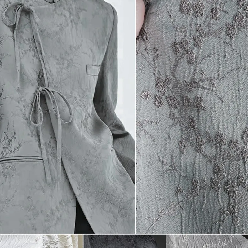plum blossom jacquard fabric new Chinese-style pleated coat suit skirt bag designer fabric for clothing
plum blossom jacquard fabric new Chinese-style pleated coat suit skirt bag designer fabric for clothing