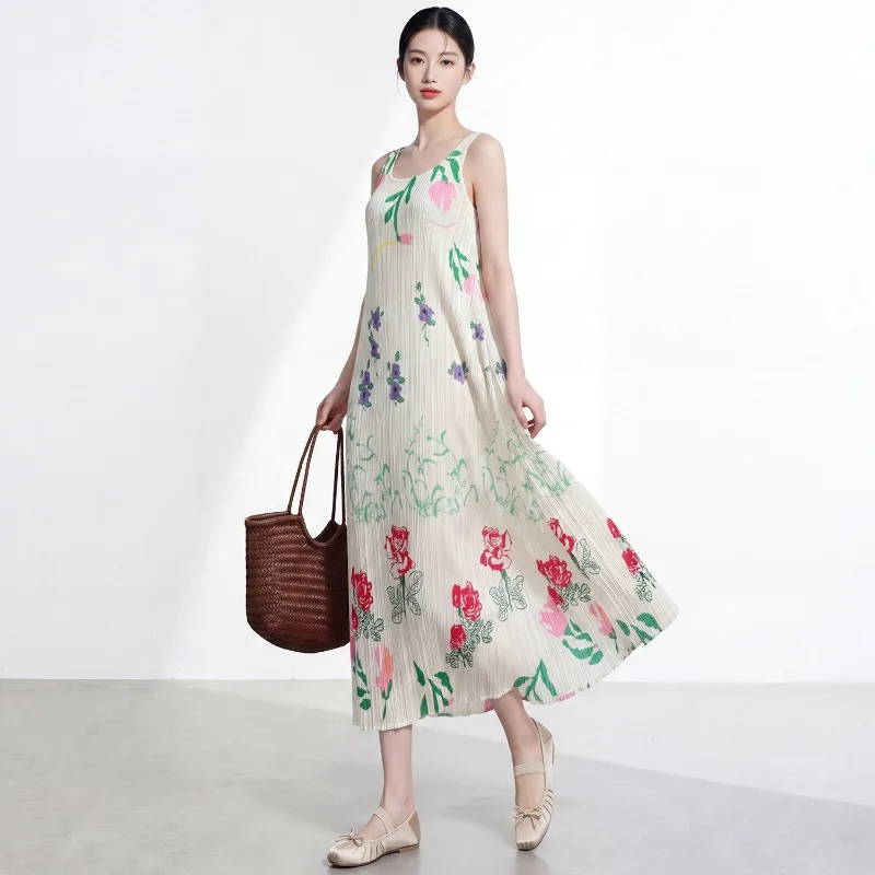 Miyake Pleated Dress for Women 2026 New Style Easy Care Pleated Casual High-end Sleeveless Dress Fashionable Women's Wear Pleat
Miyake Pleated Dress for Women 2026 New Style Easy Care Pleated Casual High-end Sleeveless Dress Fashionable Women's Wear Pleat