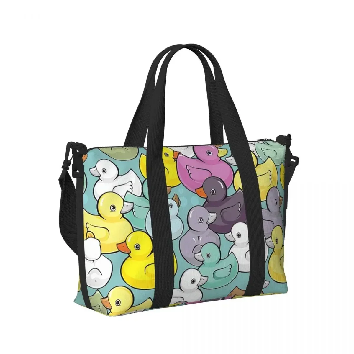 Classic Cartoon Rubber Duck Beach Travel Bag Large Capacity Tote Bags for Gym Yoga Women Shopping Duffle Shoulder Bag
Classic Cartoon Rubber Duck Beach Travel Bag Large Capacity Tote Bags for Gym Yoga Women Shopping Duffle Shoulder Bag