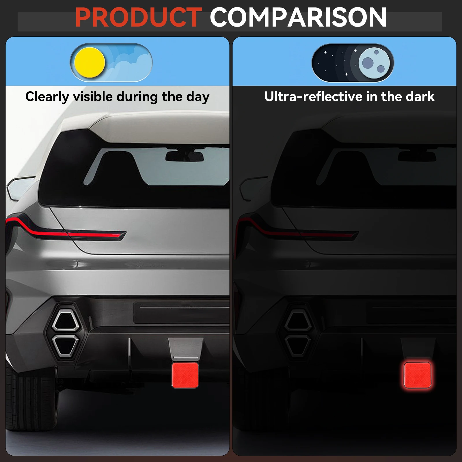 Safety Reflector 2'' Inch Trailer Hitch Cover Tube Cap Plug Receivers For Ford Toyota Jeep Nissan Chevrolet Ram Dodge ATV Red
Safety Reflector 2'' Inch Trailer Hitch Cover Tube Cap Plug Receivers For Ford Toyota Jeep Nissan Chevrolet Ram Dodge ATV Red