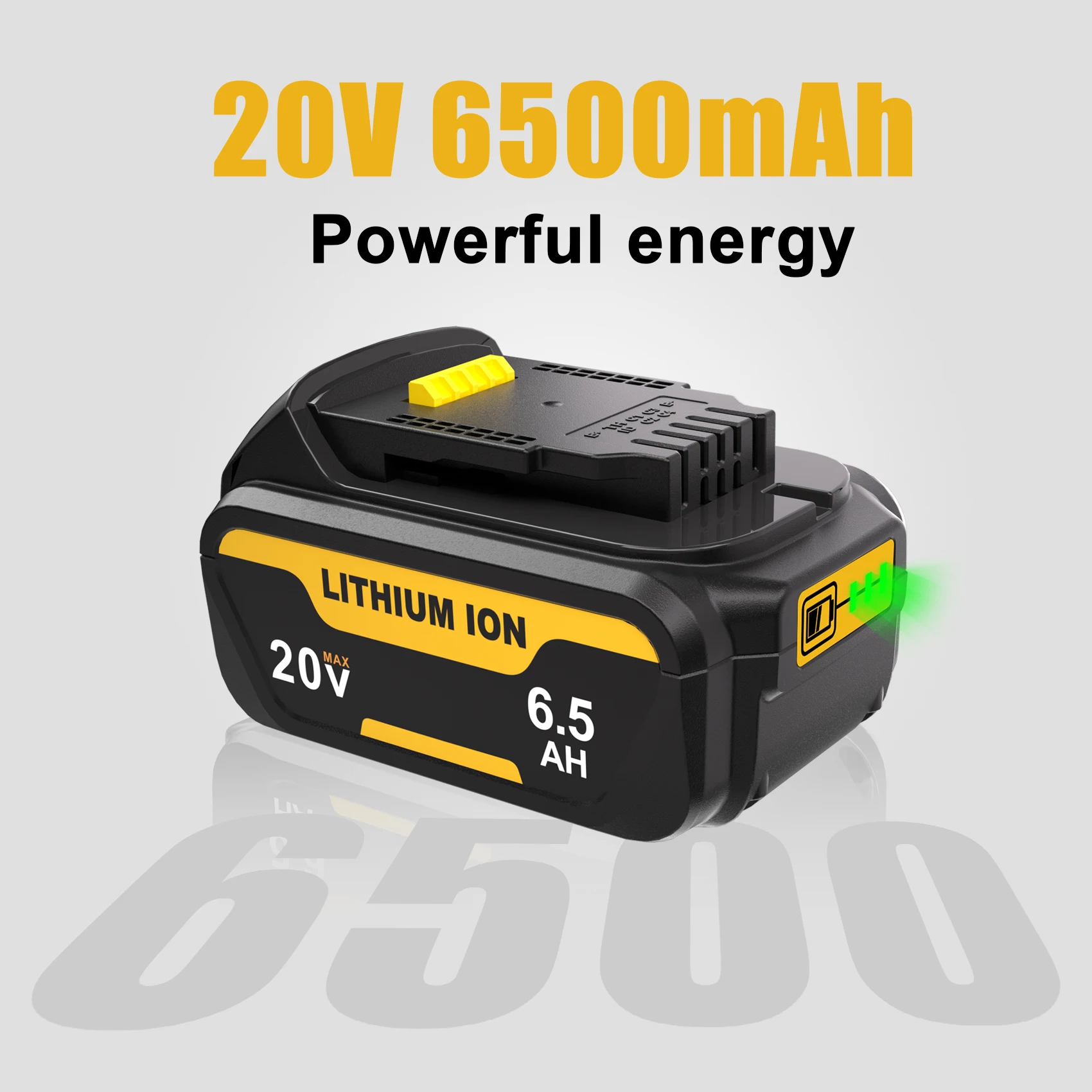 2 упаковки, 6,5 Ач, аккумулятор Dewalt, совместимый с аккумулятором Dewalt 20 В MAX DCB200 DCB204 DCB206 DCB206-2 DCB201 DeWalt, аккумуляторный инструмент
2 упаковки, 6,5 Ач, аккумулятор Dewalt, совместимый с аккумулятором Dewalt 20 В MAX DCB200 DCB204 DCB206 DCB206-2 DCB201 DeWalt, аккумуляторный инструмент