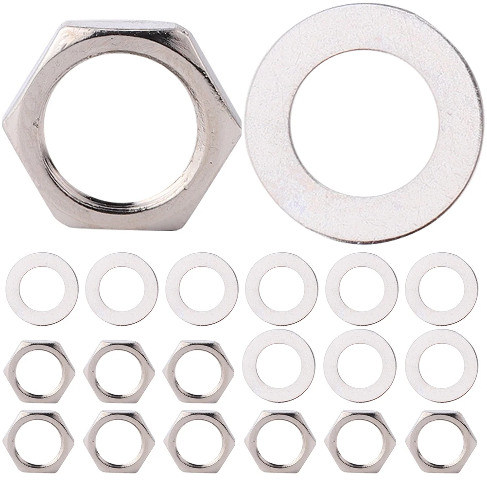 Stainless Steel Nut Washer Set Durable Metal Guitar Potentiometer Washer Nuts Parts Accessories For Pots
Stainless Steel Nut Washer Set Durable Metal Guitar Potentiometer Washer Nuts Parts Accessories For Pots
