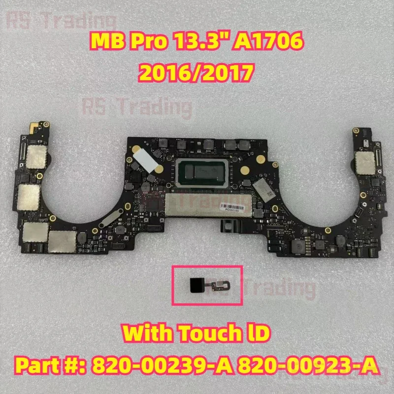 Материнская плата A1706 820-00239-A 820-00923-A для Macbook Pro 13 дюймов A1706 логическая плата с кнопкой Touch ID 2016 2017 год
Материнская плата A1706 820-00239-A 820-00923-A для Macbook Pro 13 дюймов A1706 логическая плата с кнопкой Touch ID 2016 2017 год
