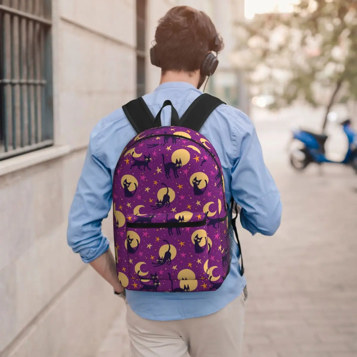 Celestial Mystic Cats And Stars Moon Backpack Student BookBag Kids School Bag Computer Shoulder Bags for Men Women
Celestial Mystic Cats And Stars Moon Backpack Student BookBag Kids School Bag Computer Shoulder Bags for Men Women