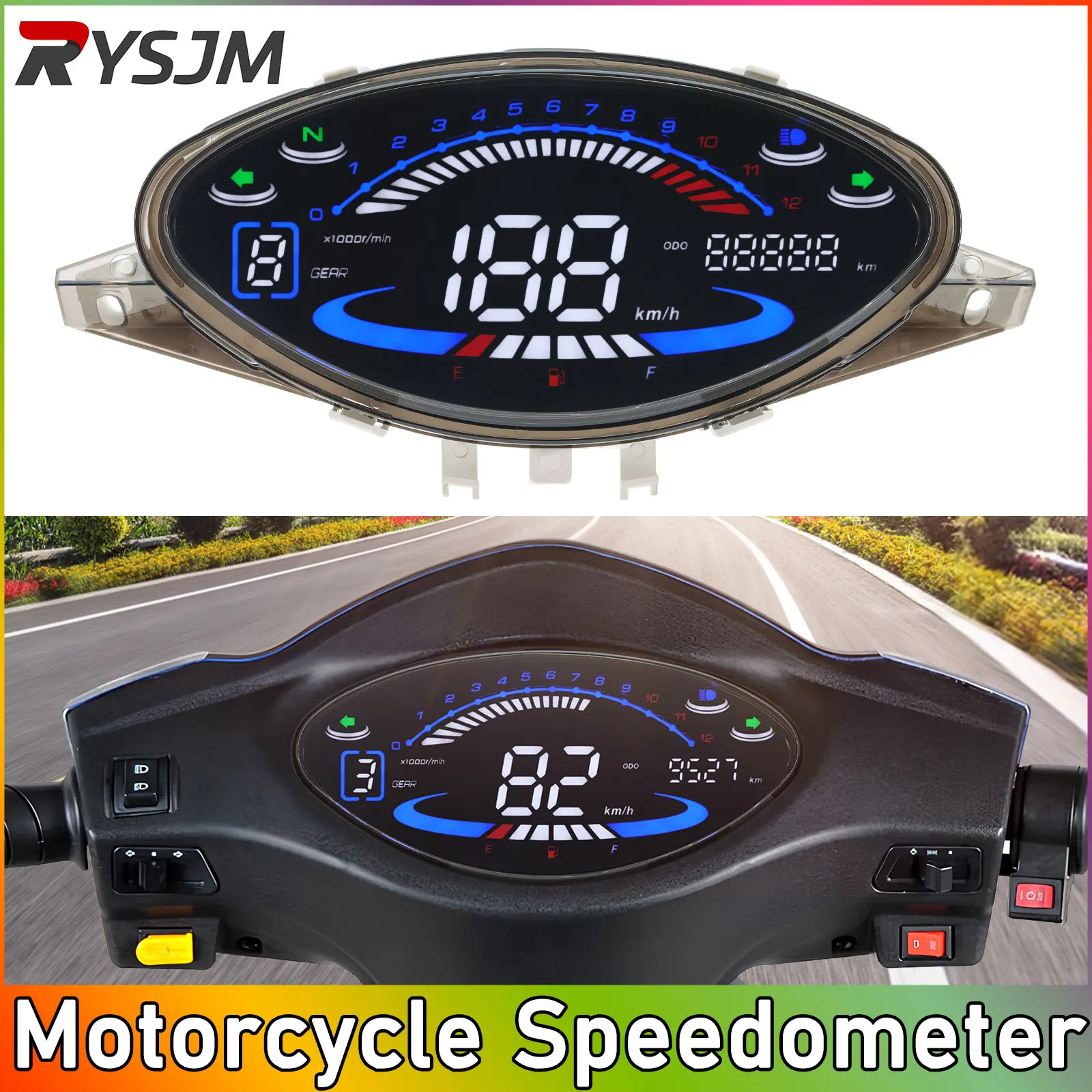 Motorcycle Speedometer RPM LED Digital Dashboard Instrument with Turn Signals For BIZ100 biz100 C100 Colombia,Brazil tablero vel
Motorcycle Speedometer RPM LED Digital Dashboard Instrument with Turn Signals For BIZ100 biz100 C100 Colombia,Brazil tablero vel