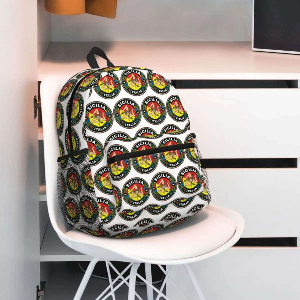 Italy Sicilian Sicilia Trinacria Maioliche Sicily Backpack Student BookBag Kids School Bag Computer Shoulder Bags for Men Women
Italy Sicilian Sicilia Trinacria Maioliche Sicily Backpack Student BookBag Kids School Bag Computer Shoulder Bags for Men Women