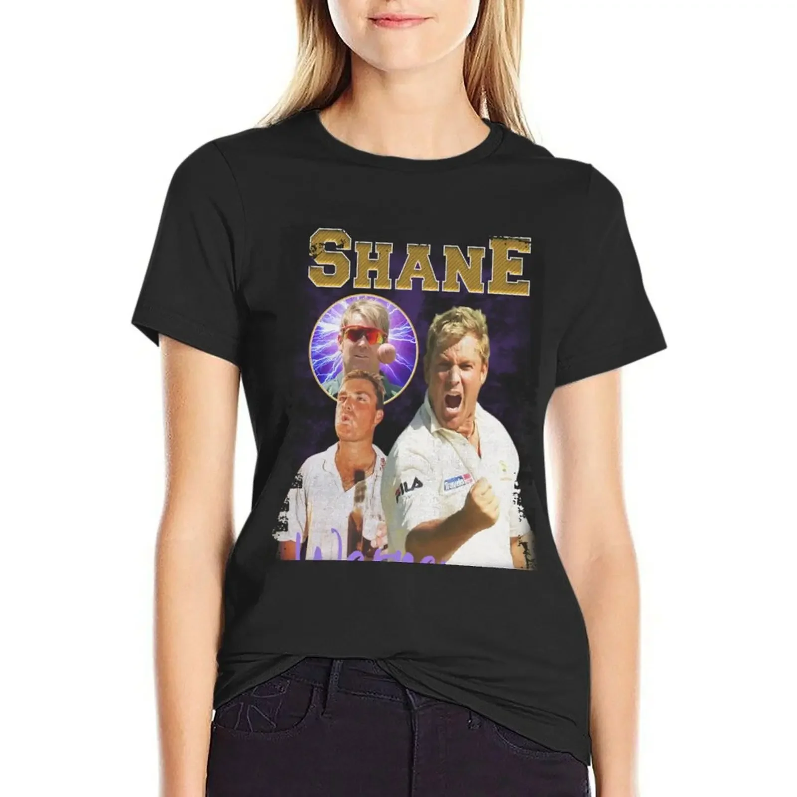 Shane Warne Essential T-Shirt summer tops aesthetic clothes vintage clothes summer clothes t shirt for Women
Shane Warne Essential T-Shirt summer tops aesthetic clothes vintage clothes summer clothes t shirt for Women