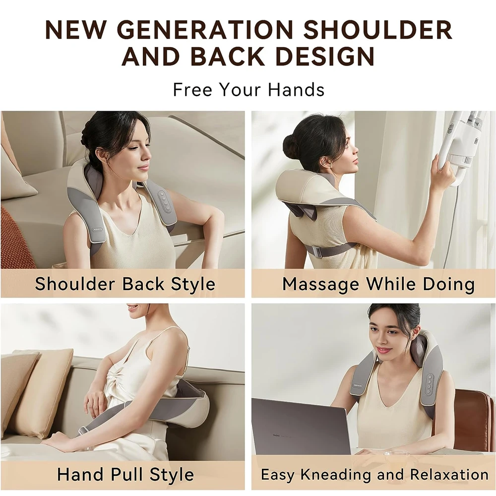 2025 NEW Neck Massager Cervical Spine Multifunction For Pain Relief Rechargeable Trapezius Muscle Kneading Shoulder Massagers
2025 NEW Neck Massager Cervical Spine Multifunction For Pain Relief Rechargeable Trapezius Muscle Kneading Shoulder Massagers