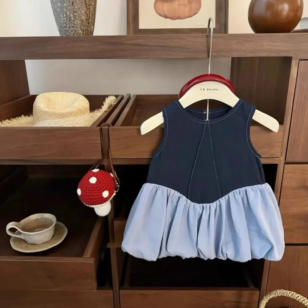 2-6 Years Old Fashionable Simple and Cute Baby Girls Casual Dresses Summer New Sleeveless Color Blocked Vest Princess Dress
2-6 Years Old Fashionable Simple and Cute Baby Girls Casual Dresses Summer New Sleeveless Color Blocked Vest Princess Dress