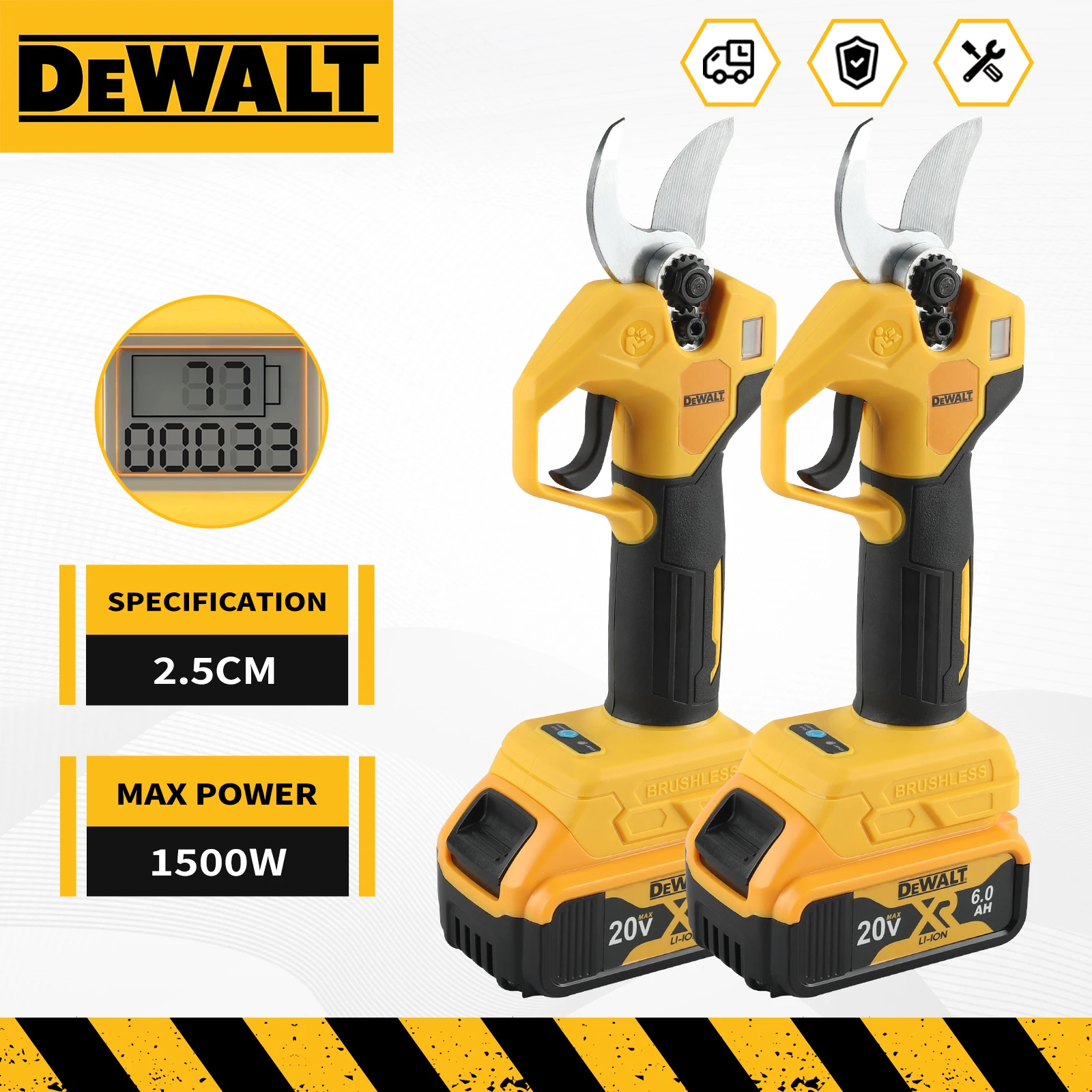 Dewalt Brushless Electric Pruning and Gardening Tool Is Suitable for Pruning Fruit Trees and Comes with An Adaptive Battery
Dewalt Brushless Electric Pruning and Gardening Tool Is Suitable for Pruning Fruit Trees and Comes with An Adaptive Battery