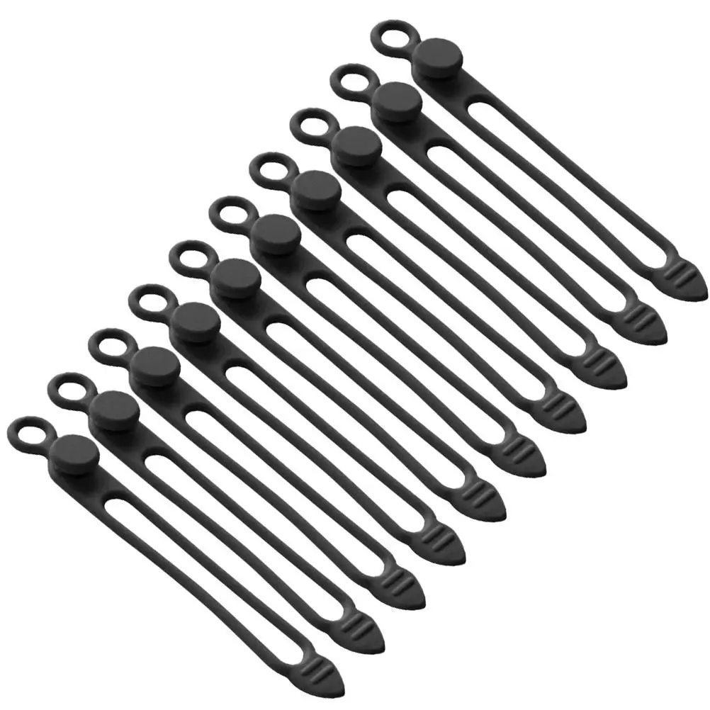10pcs Cable Organizer Set Reusable Silicone Cable Ties Wire Management Holder Cord Strap Black Office Use
10pcs Cable Organizer Set Reusable Silicone Cable Ties Wire Management Holder Cord Strap Black Office Use