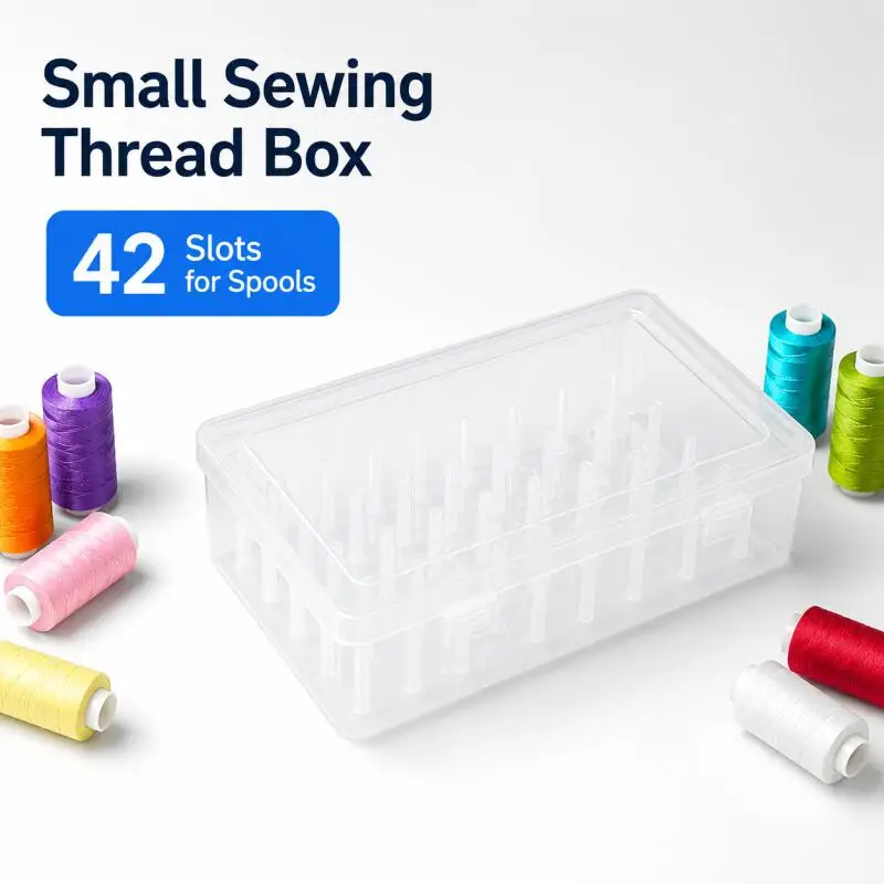 New Sewing Thread Box 42 Pieces Spools Bobbin Carrying Case Container Holder Craft Spool Organizing Case Sewing
New Sewing Thread Box 42 Pieces Spools Bobbin Carrying Case Container Holder Craft Spool Organizing Case Sewing