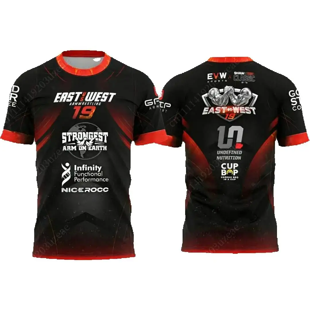 2026 EVW Sports East vs West 19 Jersey Arm Wrestling T-shirt Men Women Breathable Quick Dry Sports T Shirts Summer Fitness Tee
2026 EVW Sports East vs West 19 Jersey Arm Wrestling T-shirt Men Women Breathable Quick Dry Sports T Shirts Summer Fitness Tee