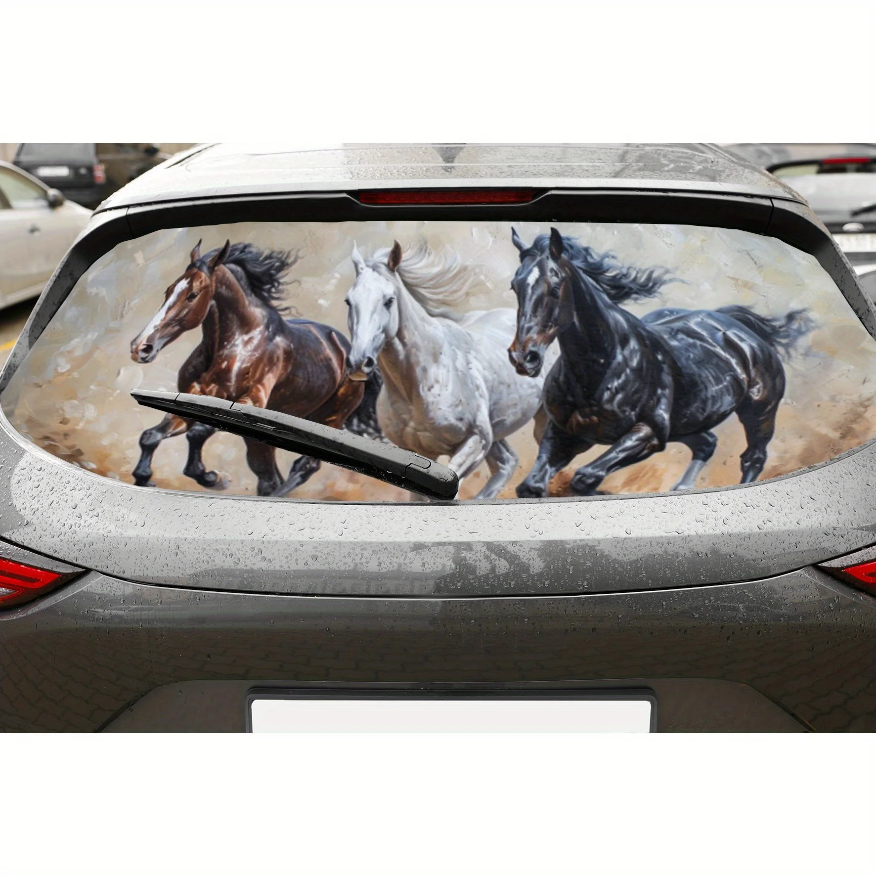 Galloping Horses PVC Perforated Car Vinyl Wraps, Privacy Enhancing Design for Rear Window, Car Rear Windshield Sticker for Most
Galloping Horses PVC Perforated Car Vinyl Wraps, Privacy Enhancing Design for Rear Window, Car Rear Windshield Sticker for Most