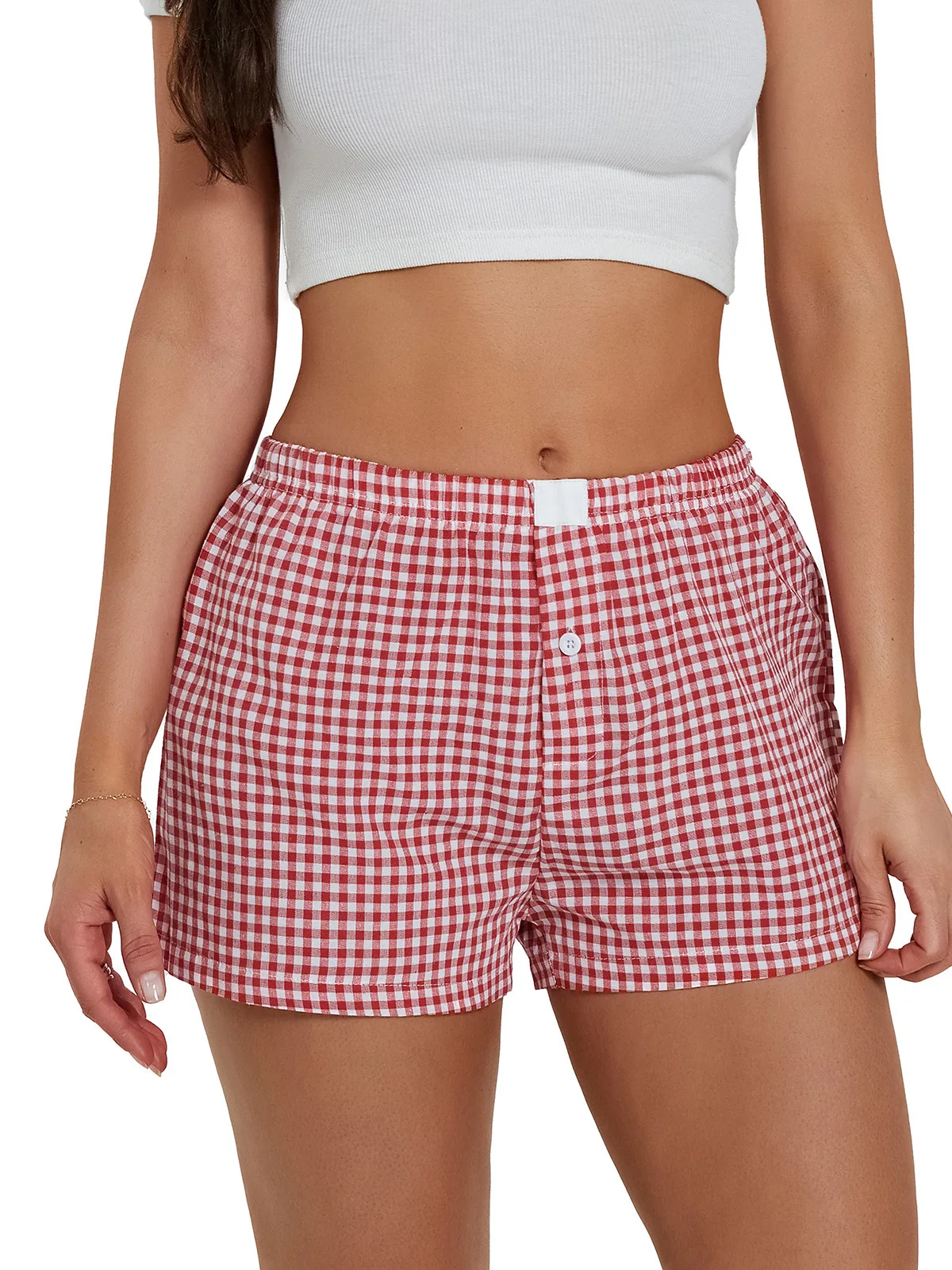 Women Polyester Short Pants Homewear Plaid Basic Pajama Sleep Bottoms Loose Thin Breathable Beach Shorts Nightwear Underwear
Women Polyester Short Pants Homewear Plaid Basic Pajama Sleep Bottoms Loose Thin Breathable Beach Shorts Nightwear Underwear