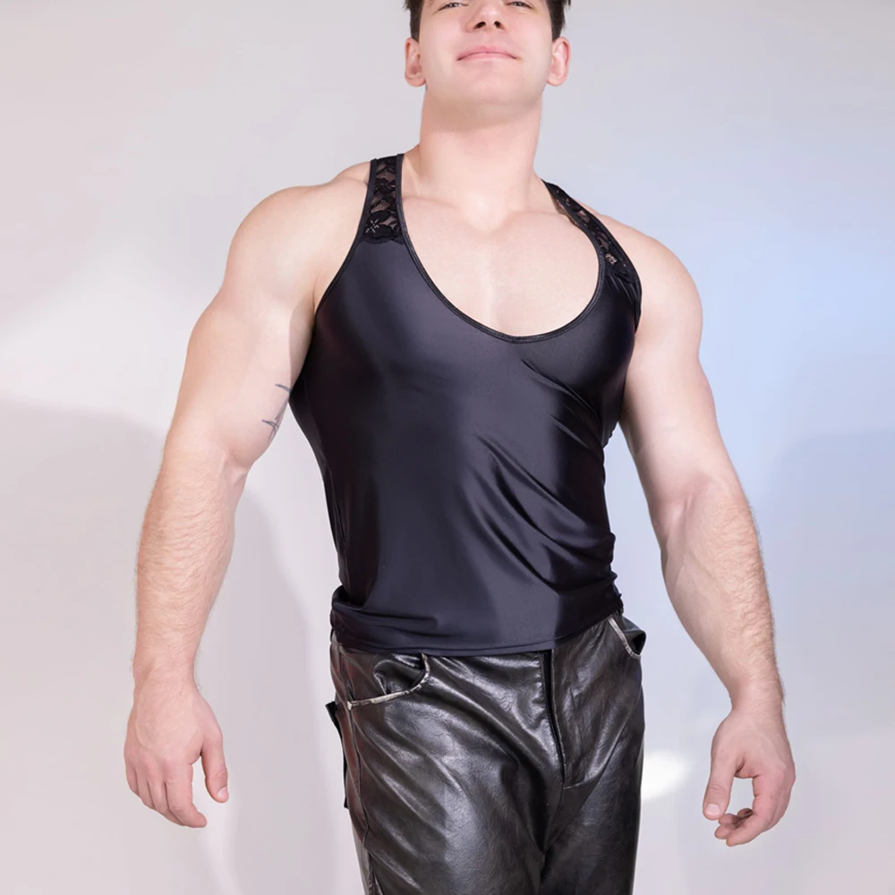 Сексуальные мужские пятнистые гладкие топы без рукавов, масляный глянцевый блестящий эластичный жилет, плотная футболка, прозрачная кружевная модная эротическая футболка
Сексуальные мужские пятнистые гладкие топы без рукавов, масляный глянцевый блестящий эластичный жилет, плотная футболка, прозрачная кружевная модная эротическая футболка