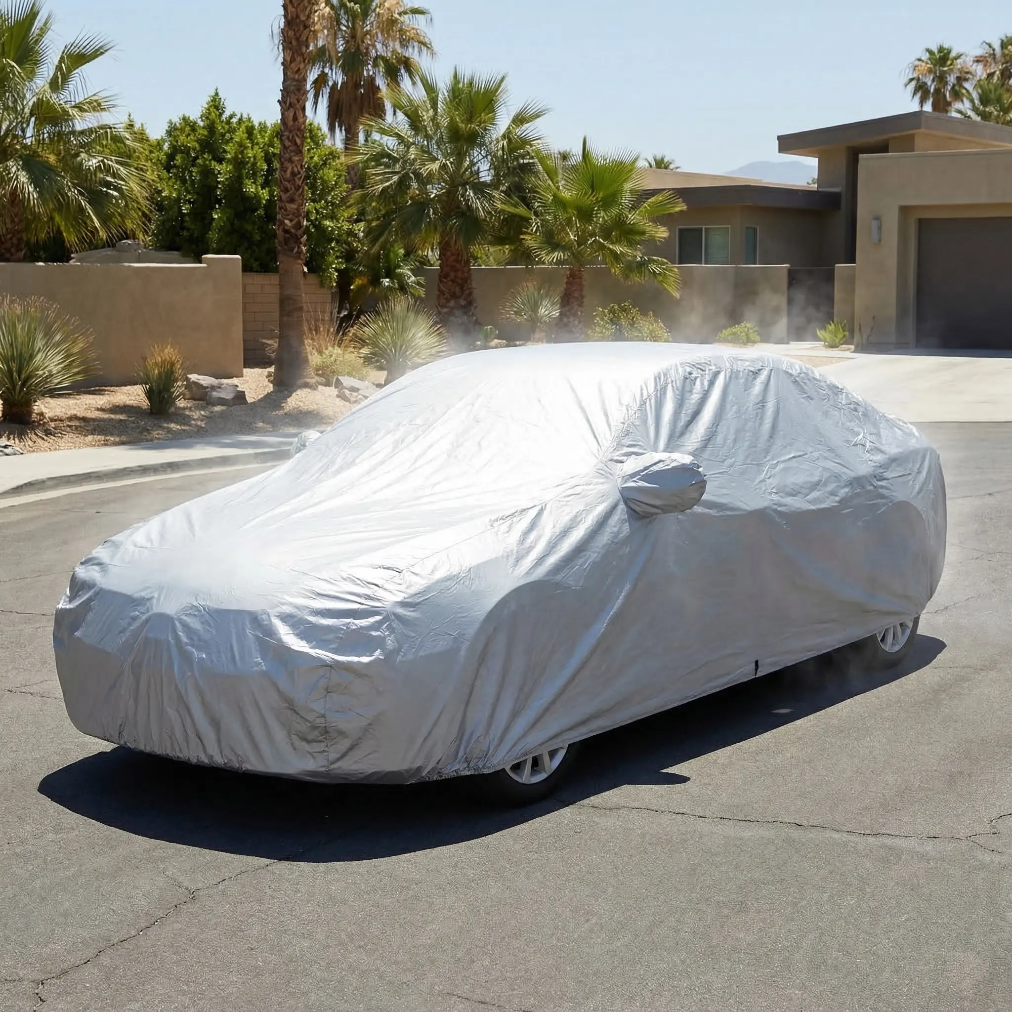 Универсальный чехол для автомобиля 170T с серебряным покрытием, всепогодная защита для внедорожников и седанов, для использования на улице и в помещении, защита от снега, дождя и солнца, размер XL
Универсальный чехол для автомобиля 170T с серебряным покрытием, всепогодная защита для внедорожников и седанов, для использования на улице и в помещении, защита от снега, дождя и солнца, размер XL