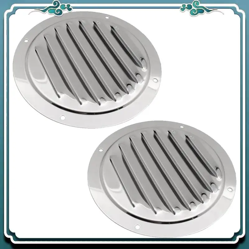 A54K-2 Pcs 5Inch Round Louvered Air Vent 316 Stainless Steel Air Vent Marine Boat Vent Cover Silver
A54K-2 Pcs 5Inch Round Louvered Air Vent 316 Stainless Steel Air Vent Marine Boat Vent Cover Silver