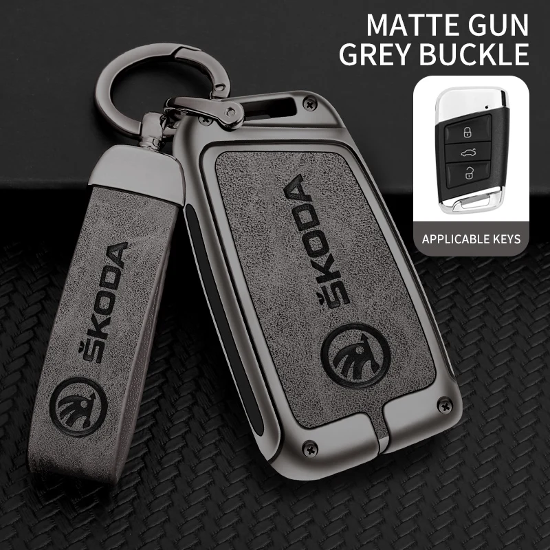 Zinc Alloy Leather Car Remote Key Case Protector Cover Shell Fob Holder for Skoda Superb A7 Kodiaq Auto Keychain Accessories
Zinc Alloy Leather Car Remote Key Case Protector Cover Shell Fob Holder for Skoda Superb A7 Kodiaq Auto Keychain Accessories