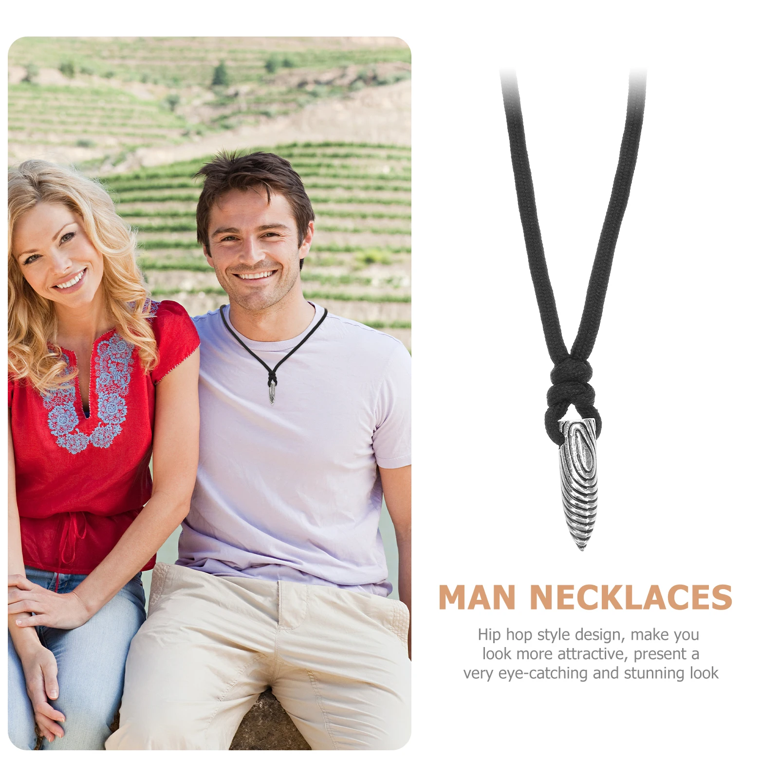 Bullet Necklace Men's Cool Surfer Chain Pendant Alloy Personalized Male Necklaces for Beach Party Wedding Gift
Bullet Necklace Men's Cool Surfer Chain Pendant Alloy Personalized Male Necklaces for Beach Party Wedding Gift