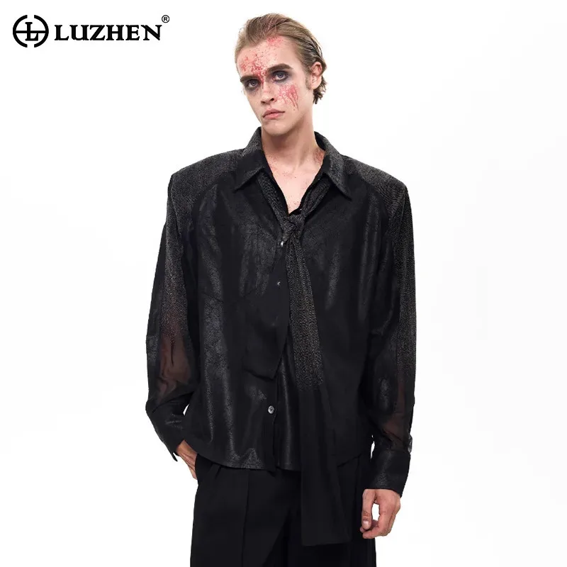 LUZHEN 2025 новые высококачественные марлевые сетчатые рубашки с длинными рукавами, мужские оригинальные роскошные элегантные красивые одежды JY5845
LUZHEN 2025 новые высококачественные марлевые сетчатые рубашки с длинными рукавами, мужские оригинальные роскошные элегантные красивые одежды JY5845