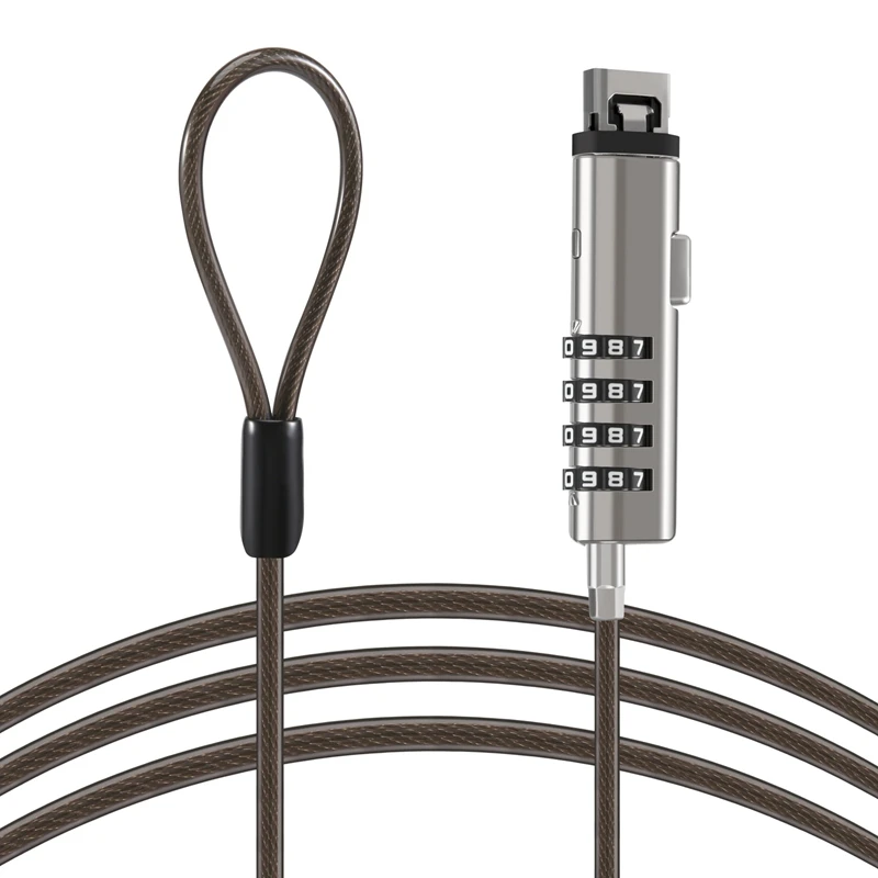 Цифровой универсальный USB-замок для ноутбука, кабель безопасности для компьютера, 4 шт.
Цифровой универсальный USB-замок для ноутбука, кабель безопасности для компьютера, 4 шт.