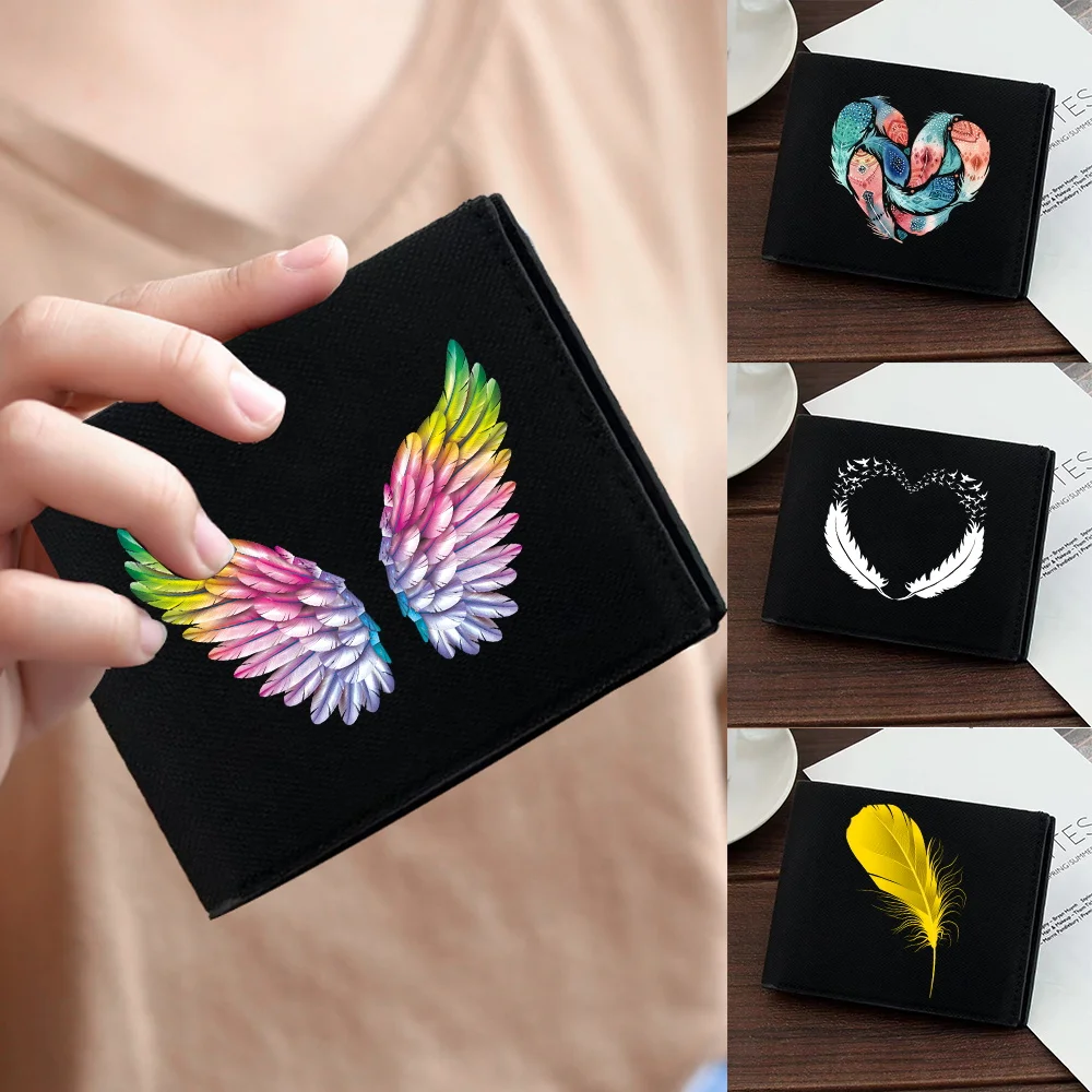 Moneybag Simple and Durable Big Capacity Feather Printing Series New High-quality Pocketbook Bank Card Storage Credit Case Bag
Moneybag Simple and Durable Big Capacity Feather Printing Series New High-quality Pocketbook Bank Card Storage Credit Case Bag