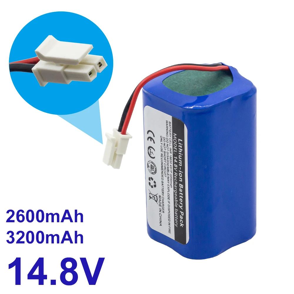 New 14.8V 3200mAh for Polaris battery for Imou Battery of sweeping robot charging battery, human vacuum cleaner accessories
New 14.8V 3200mAh for Polaris battery for Imou Battery of sweeping robot charging battery, human vacuum cleaner accessories