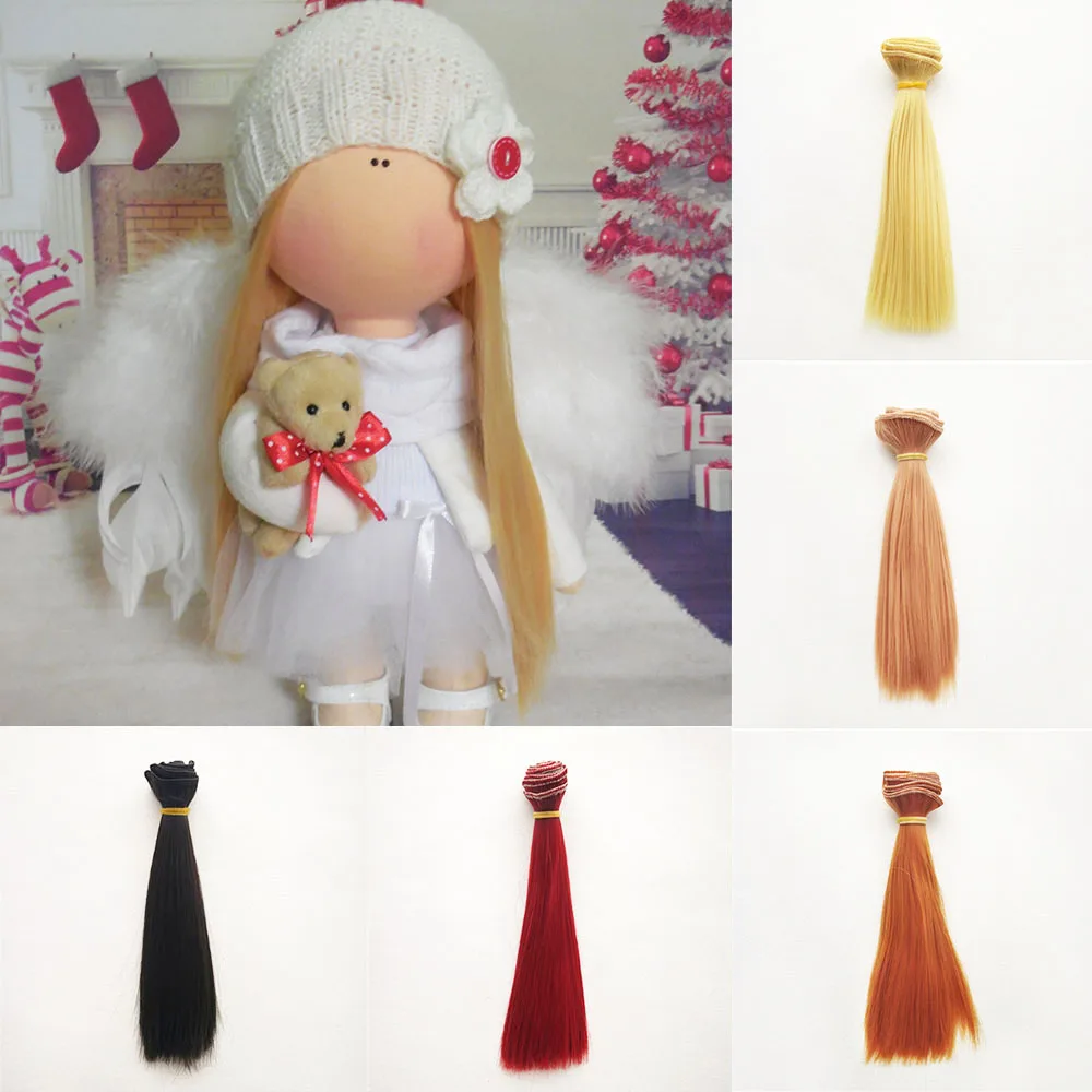 25*100CM Natural Color Straight Hair Extensions Fit for BJD/SD/Pullip/Blyth/American Doll DIY Handmade Doll Wig Doll Accessories
25*100CM Natural Color Straight Hair Extensions Fit for BJD/SD/Pullip/Blyth/American Doll DIY Handmade Doll Wig Doll Accessories