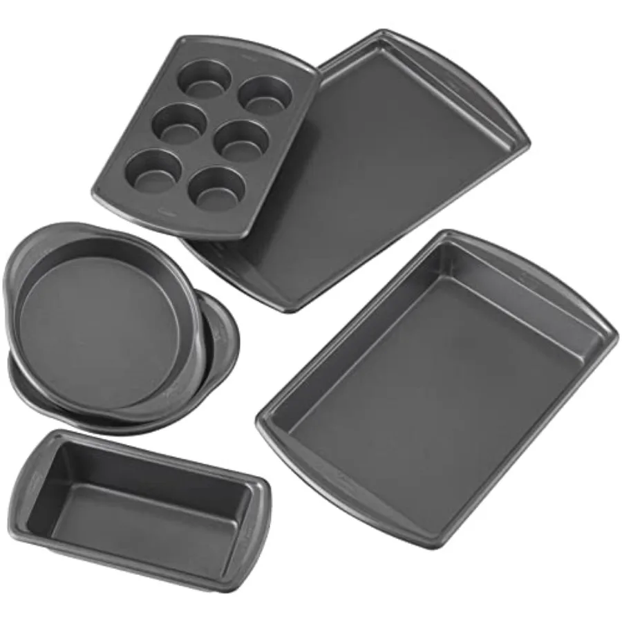 Advance Select 6 Piece Nonstick Bakeware Set Durable Scratch-Resistant Baking Pans with Silicone-Infused Coating Oven Safe Dish
Advance Select 6 Piece Nonstick Bakeware Set Durable Scratch-Resistant Baking Pans with Silicone-Infused Coating Oven Safe Dish