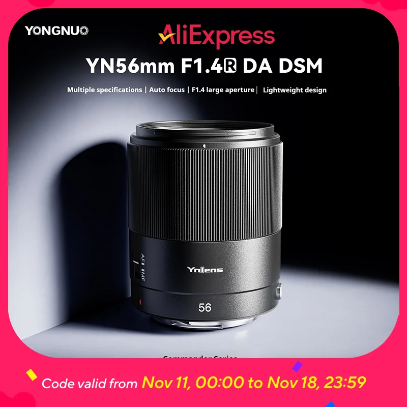 Новый стандартный портретный объектив YN56mm F1.4R с несколькими спецификациями и большой диафрагмой, микроодиночный автофокус
Новый стандартный портретный объектив YN56mm F1.4R с несколькими спецификациями и большой диафрагмой, микроодиночный автофокус