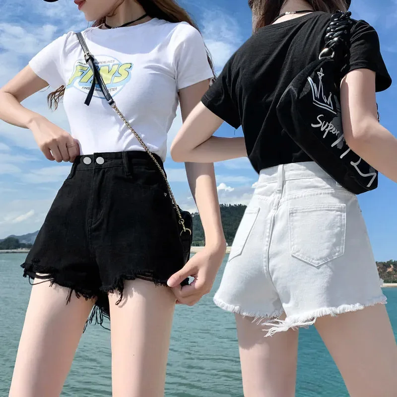 Fashion High Waist Denim Shorts Women's Summer Hot Sale Of The Season New Hole Design Thin Edge Wide Leg Super Short Hot Pants
Fashion High Waist Denim Shorts Women's Summer Hot Sale Of The Season New Hole Design Thin Edge Wide Leg Super Short Hot Pants