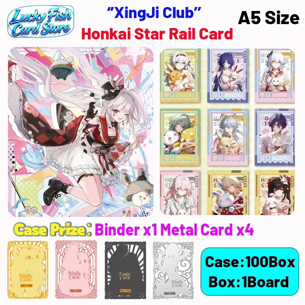 Wholesale 2026 New XingJi Creative Studio Honkai Star Rail Cards A5 Size Boards Children's Toys Birthday Gifts
Wholesale 2026 New XingJi Creative Studio Honkai Star Rail Cards A5 Size Boards Children's Toys Birthday Gifts