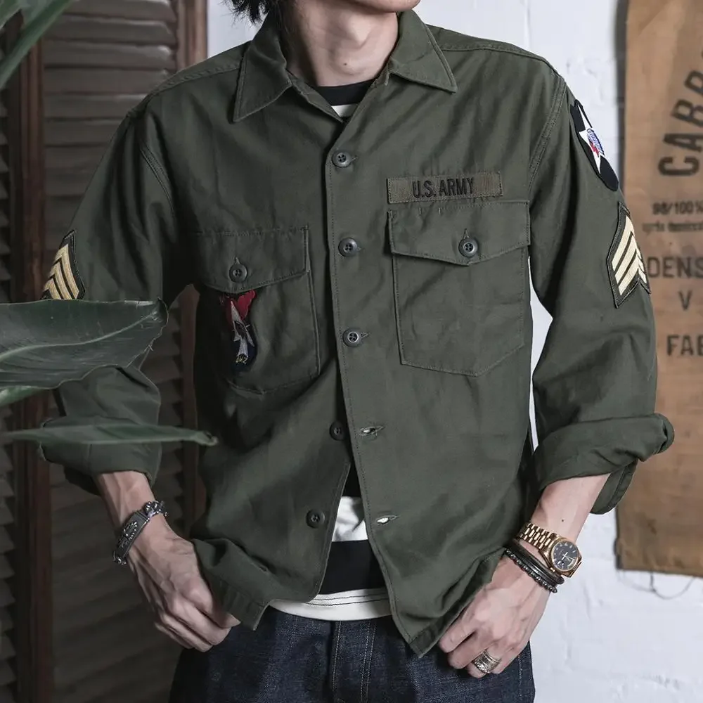 NON STOCK OG-107 Vietnam War Long Sleeve Shirt Cotton Satin Military Style Overshirt
NON STOCK OG-107 Vietnam War Long Sleeve Shirt Cotton Satin Military Style Overshirt
