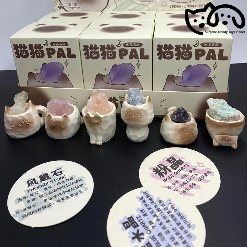 Thingswoo Cat Pal Crystal Blind Box Raw Crystal Ornament Ceramic Cartoon Office Desktop Car Decoration New Year Birthday Gift
Thingswoo Cat Pal Crystal Blind Box Raw Crystal Ornament Ceramic Cartoon Office Desktop Car Decoration New Year Birthday Gift