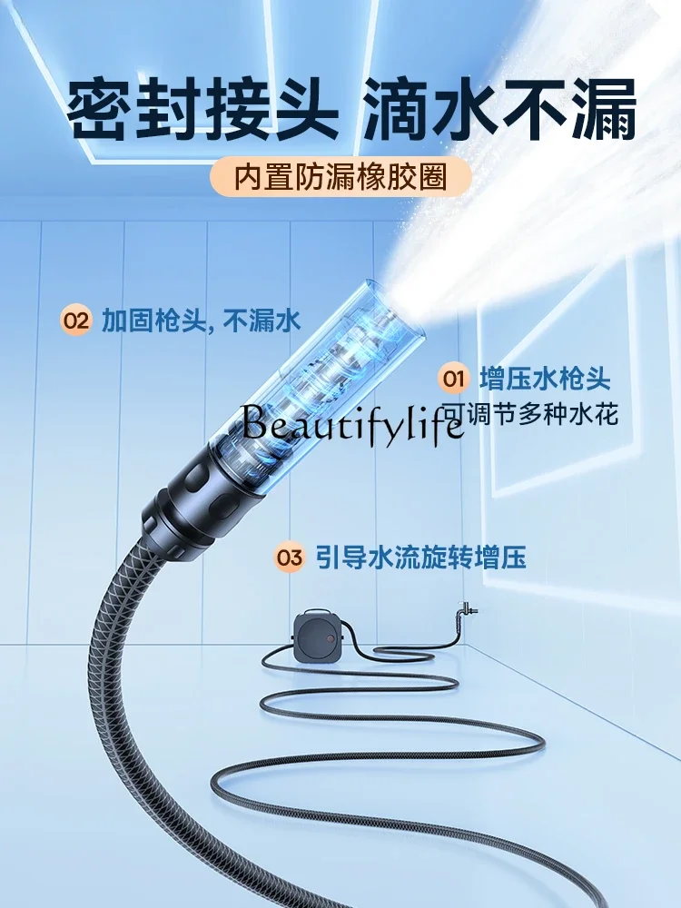 S Car Wash High-Pressure Water Gun Portable Storage Strong Water Gun Washing Floor Water Pipe Nozzle
S Car Wash High-Pressure Water Gun Portable Storage Strong Water Gun Washing Floor Water Pipe Nozzle
