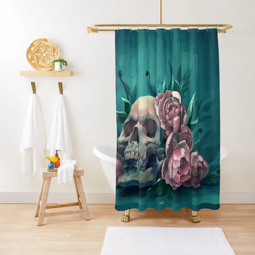 Skull and Peonies Shower Curtain Bathroom Showers Waterproof Shower Bathroom Decor Curtain
Skull and Peonies Shower Curtain Bathroom Showers Waterproof Shower Bathroom Decor Curtain