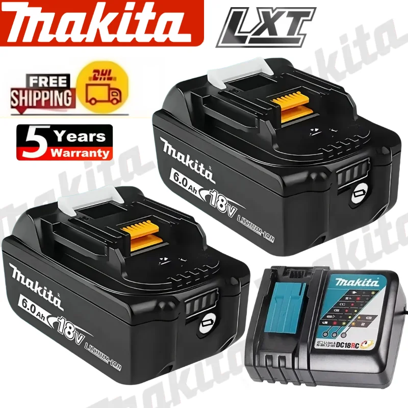 Genuine Makita 18V Battery BL1840 BL1830B BL1850B BL1850 BL1860 BL1815 18V Lithium-ion Rechargeable Battery Fast Charging
Genuine Makita 18V Battery BL1840 BL1830B BL1850B BL1850 BL1860 BL1815 18V Lithium-ion Rechargeable Battery Fast Charging